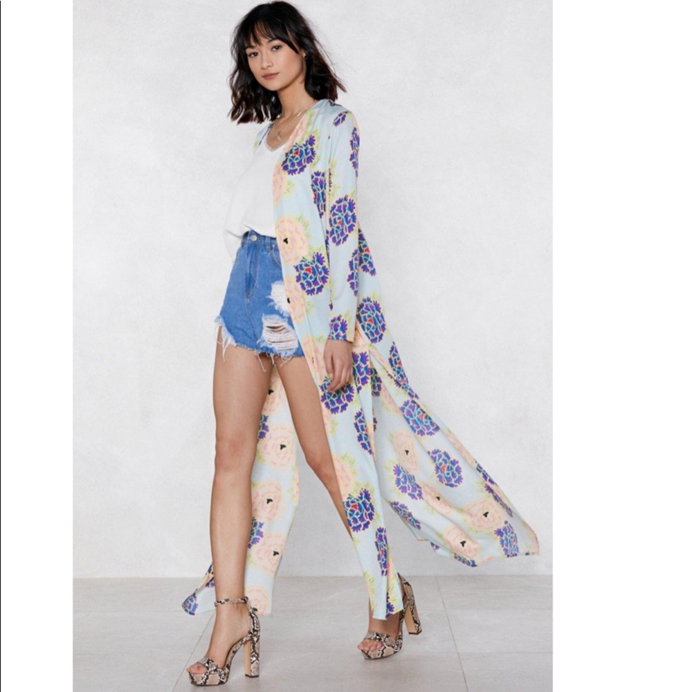 FLORAL KIMONO - NASTY GAL